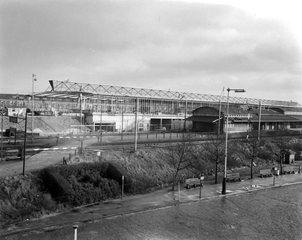 Bouw van een nieuw station in Schiedam, Bestanddeelnr 910-0737