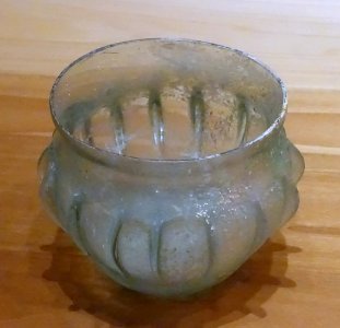 Bowl, Roman, probably Italy, 2nd century AD, glass - Spurlock Museum, UIUC - DSC05855