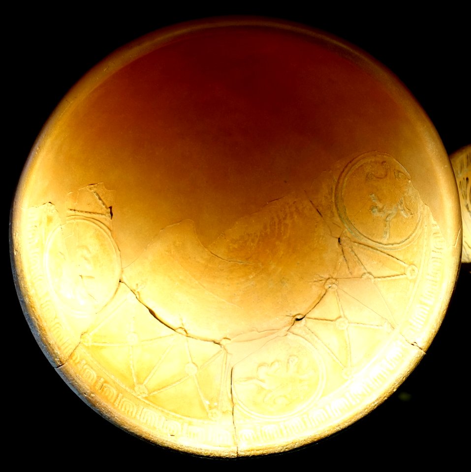 Bowl mold for manufacturing Terra Sigillata ceramics, Waiblingen, Rems-Murr Kreis, 2nd-3rd century AD - Landesmuseum Württemberg - Stuttgart, Germany - DSC02841