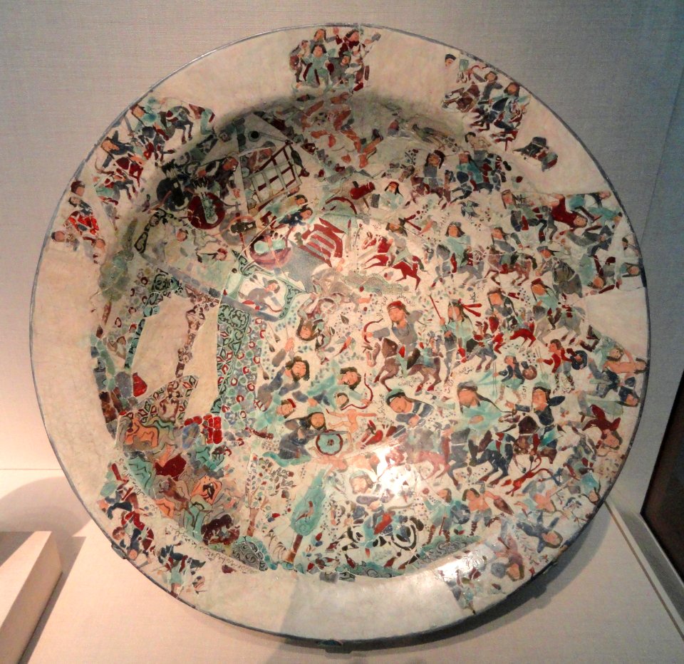 Bowl, Iran, early 13th century, composite body painted over glaze with enamel - Freer Gallery of Art - DSC05351