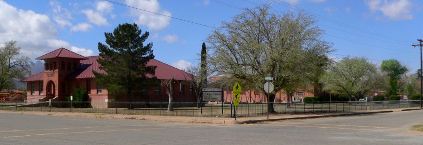 Bowie, Arizona school, SW corner 5th x Central