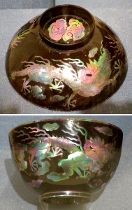 Bowl with cover from Okinawa, 18th century, Honolulu Museum of Art