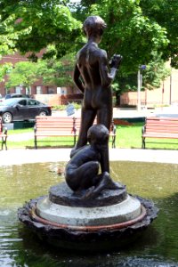 Boys and Turtles, rear view - Fitchburg, Massachusetts - DSC08576