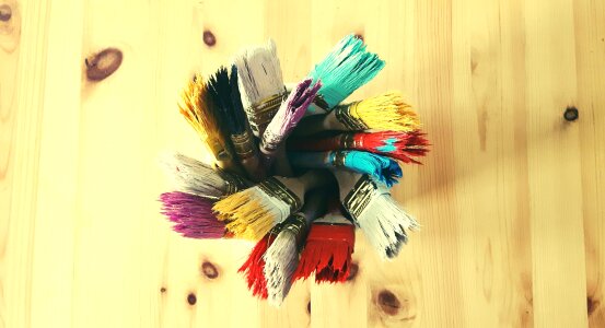 The art of the background colored