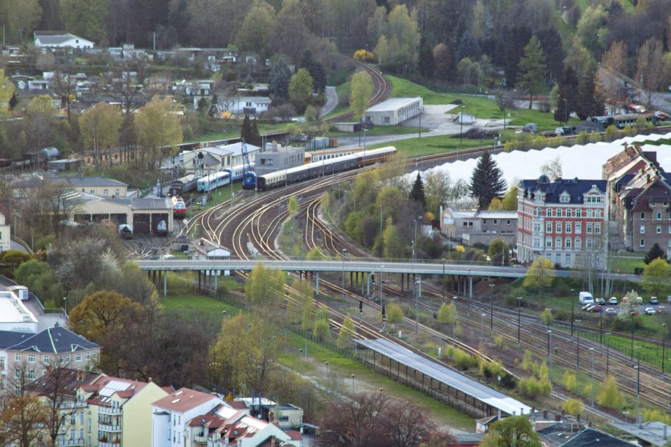 Brücke Weißenberger Straße, Löbau, Bahnanlagen