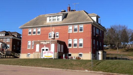 Bow Valley SS Peter-Paul school from SE
