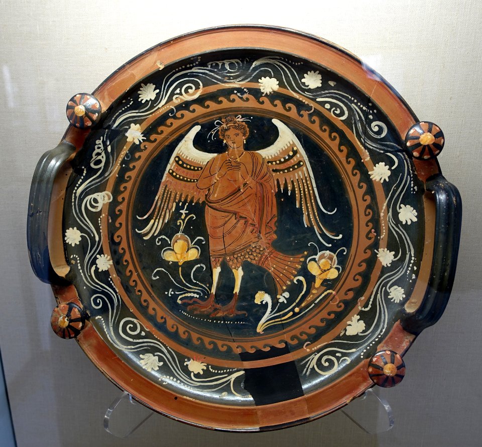 Bowl with winged siren, Apulia, 330-310 BC, H 5751 - Martin von Wagner Museum - Würzburg, Germany - DSC05833