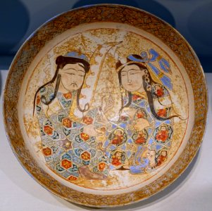 Bowl, Iran, early 13th century, stonepaste body painted over glaze with enamel - Freer Gallery of Art - DSC04629