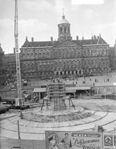 Bouw Nationaal Monument Dam Amsterdam, Bestanddeelnr 907-3340