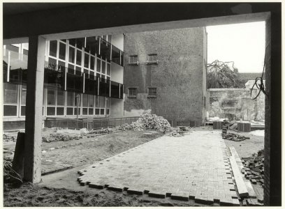 Bouw van de ABN-bank aan de Zijlstraat