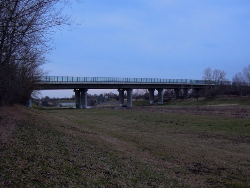 Brücken der Bundesautobahn 38 über die Weiße Elster (Blick nach West) 2017