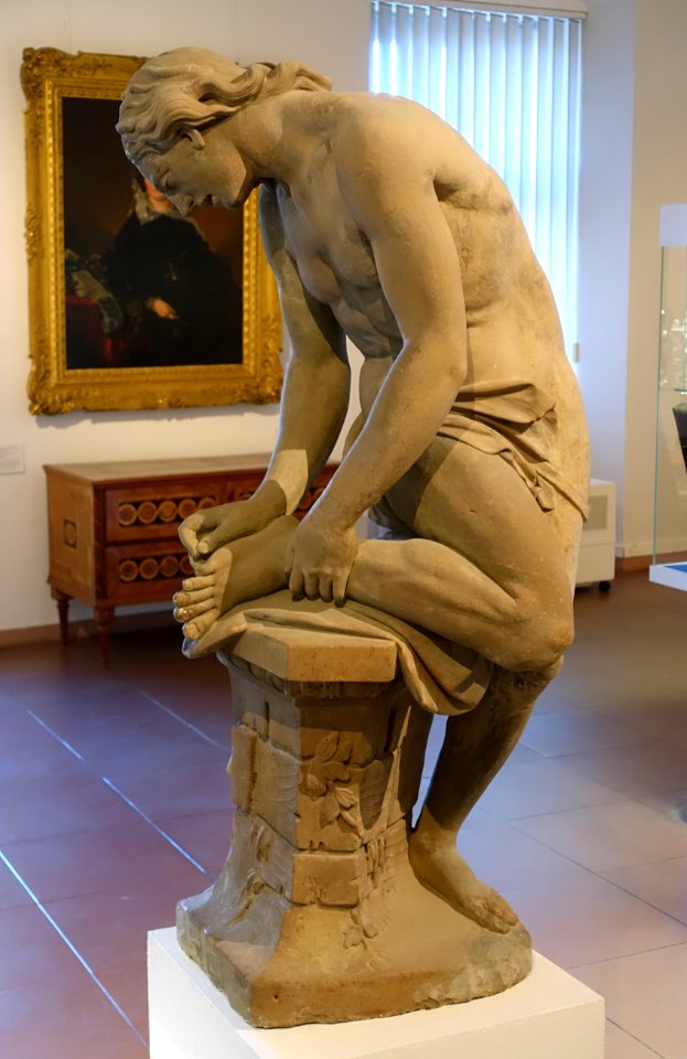 Boy with thorn, by Johann Peter Wagner, c. 1771-1772 - Mainfränkisches Museum - Würzburg, Germany - DSC04467