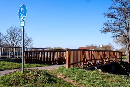 Brücke über den Landgraben neben der Weinbergstraße in Derendingen