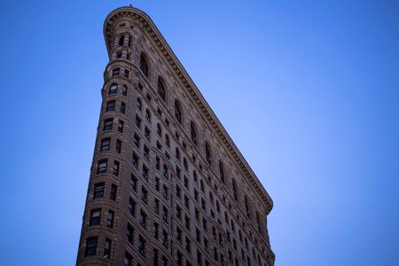 Tall windows blue construction