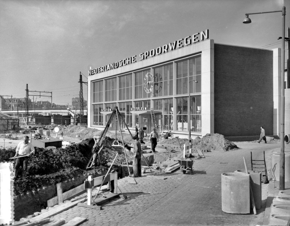 Bouw Station Hofplein Rotterdam, Bestanddeelnr 908-0556