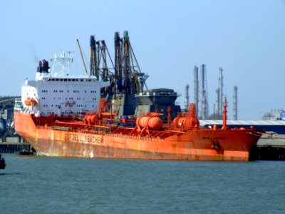 Bow Lancer IMO 7721108 at the Botlek Harbour, Port of Rotterdam, Holland 01-Apr-2007