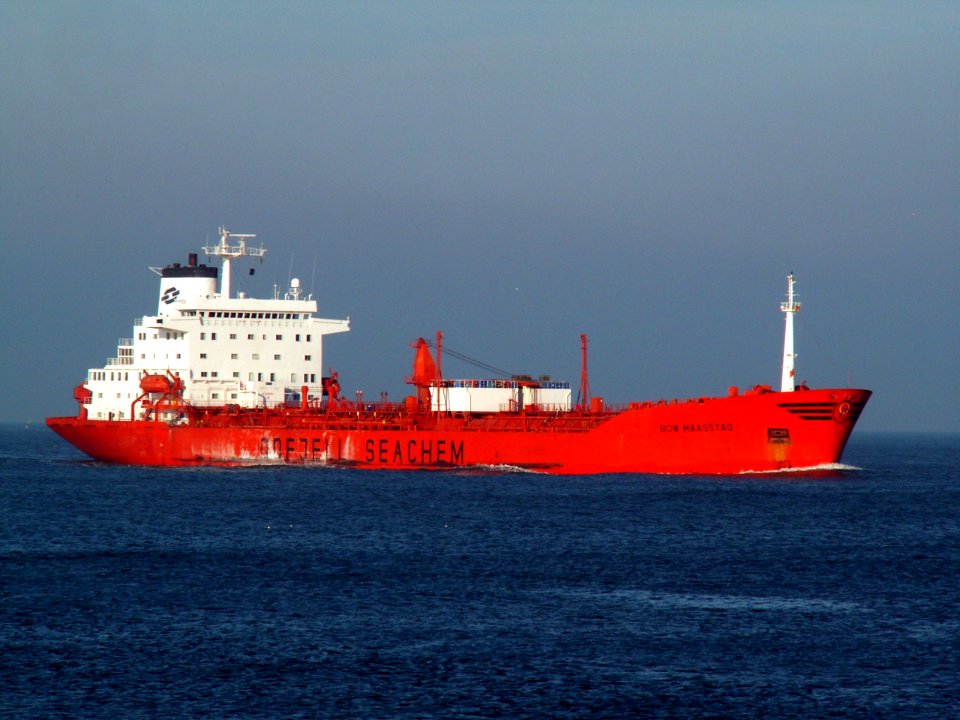 Bow Maasstad IMO 8106915 approaching Port of Rotterdam, Holland 14-Jan-2006