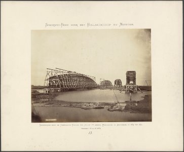 Bouw van de overspanningen voor de spoorwegbrug over het Hollandsch Diep bij Moe, Bestanddeelnr 626