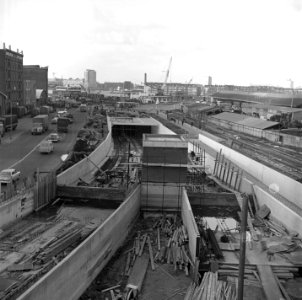 Bouw metrotunnel bij Rijnhaven Rotterdam - NL-RtSA 4121 8379-01