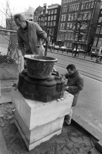 Bouw Mirakelkolom op Rokin, Bestanddeelnr 934-2036