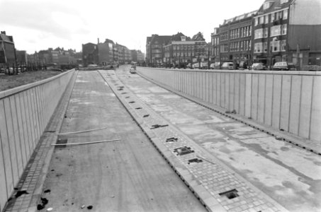 Bouw IJ-tunnel, zuidingang bij Valkenburgerstraat, Bestanddeelnr 921-0360