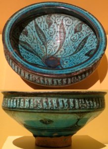 Bowl from Syria or Iran, late 13th century, underglaze-painted stone-paste, HAA photo