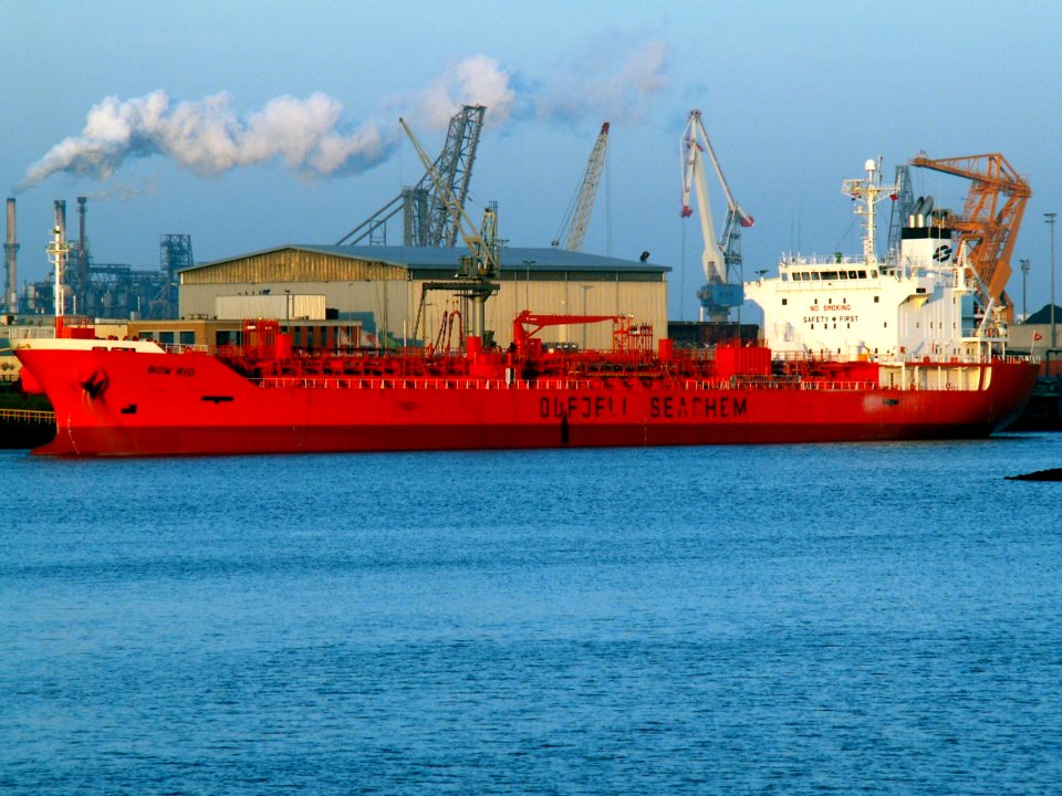 Bow Rio - IMO 9309629 at the Botlek Harbour, Port of Rotterdam, Holland 14-Jan-2006
