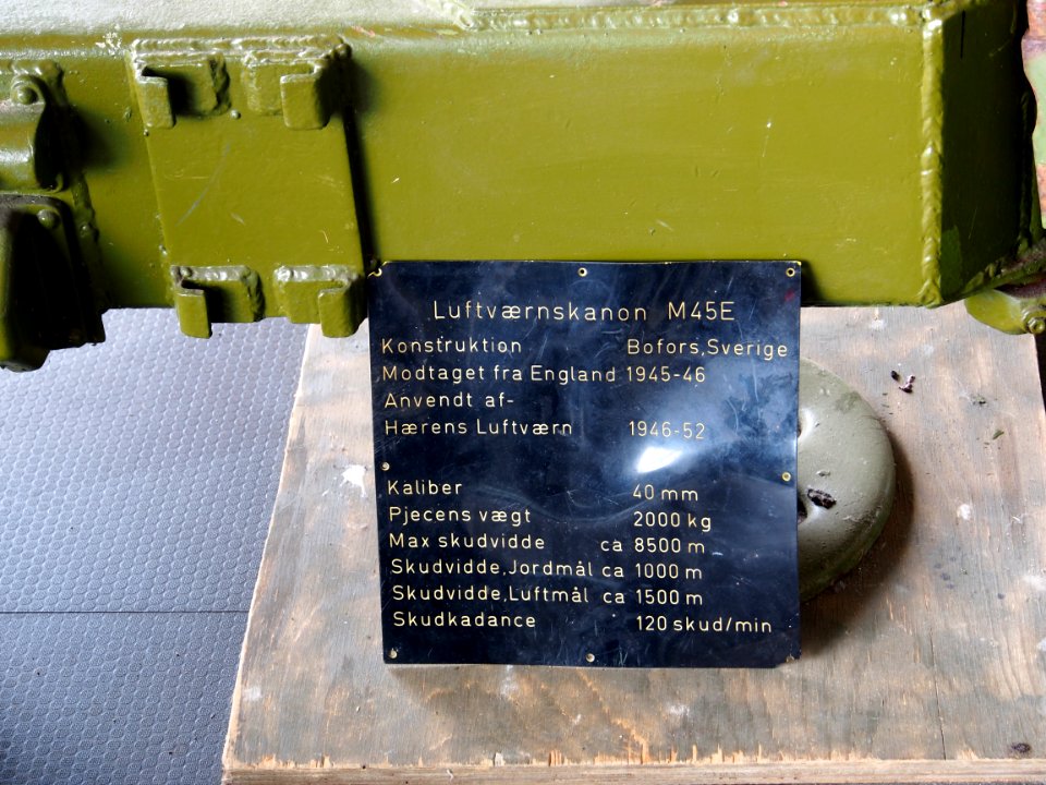 Bovors Sverige M45E in Aalborg Forsvars- og Garnisonsmuseum, pic4