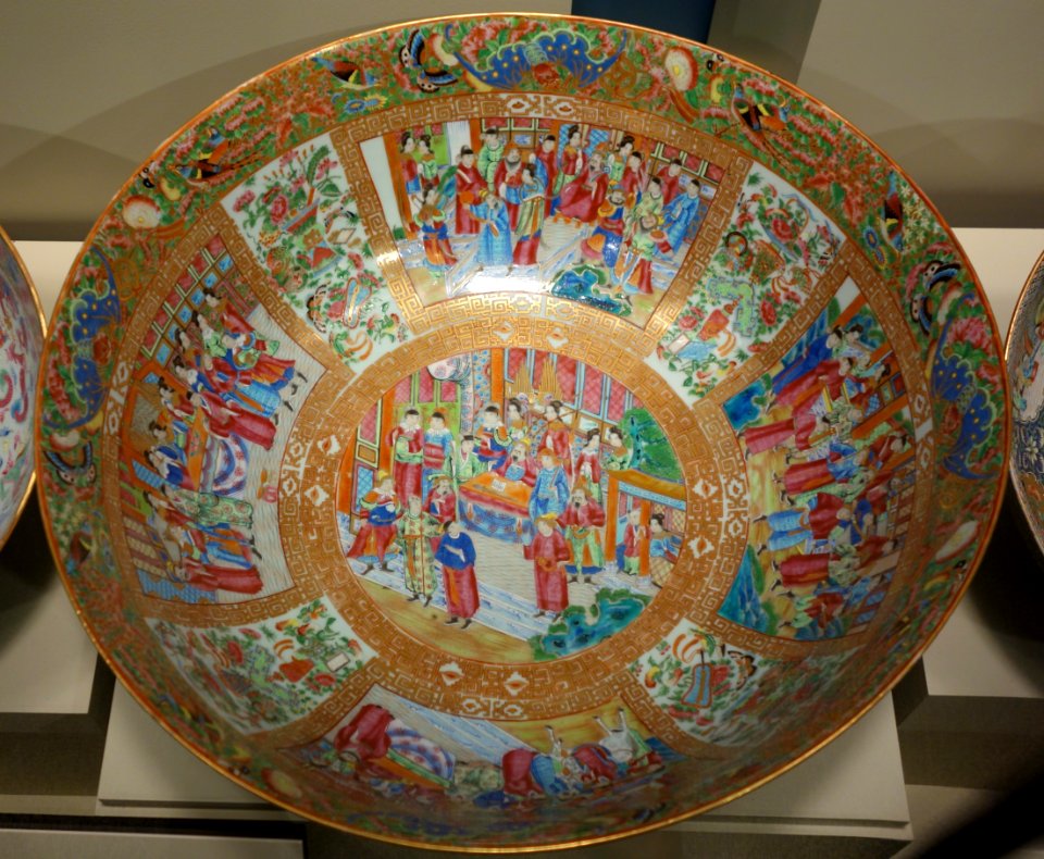 Bowl in mandarin style, Chinese porcelain, 1820-1840 - Winterthur Museum - DSC01548