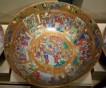 Bowl in mandarin style, Chinese porcelain, 1820-1840 - Winterthur Museum - DSC01548