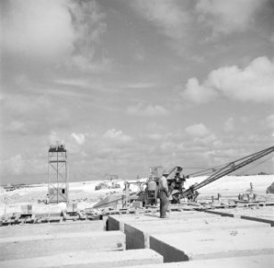 Bouwwerkzaamheden in de haven van Oranjestad op Aruba, Bestanddeelnr 252-7907