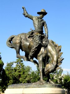 Bronco Buster by Alexander Phimister Proctor - Civic Center Park, Denver - DSC01196 photo