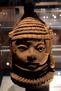 British Museum Room 25 Terracotta head Brasscaster Benin Nigeria 17022019 5152