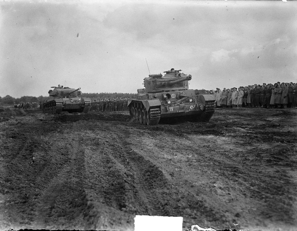 Brits tank regiment bij Amersfoort oefent, Bestanddeelnr 904-2500
