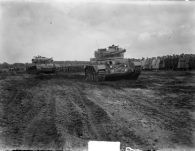 Brits tank regiment bij Amersfoort oefent, Bestanddeelnr 904-2500