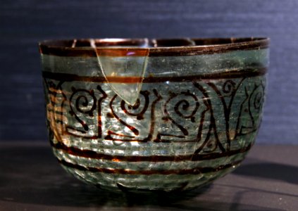 British Museum The Islamic world Glass bowl found in Atfih 21022019 7560