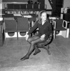 Britse actrice en danseres Sara Churchill in het Mickery-theater te Loenersloot, Bestanddeelnr 919-7997
