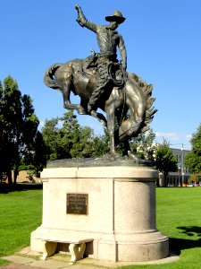 Bronco Buster by Alexander Phimister Proctor - Civic Center Park, Denver - DSC01195