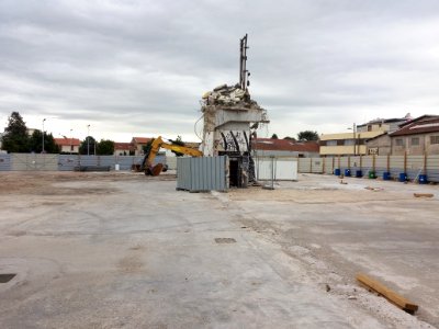 Bron - Rue du Vinatier - Chantier de démolition