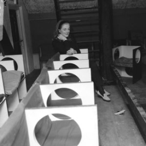 Britse actrice en danseres Sara Churchill in het Mickery-theater te Loenersloot, Bestanddeelnr 919-7991