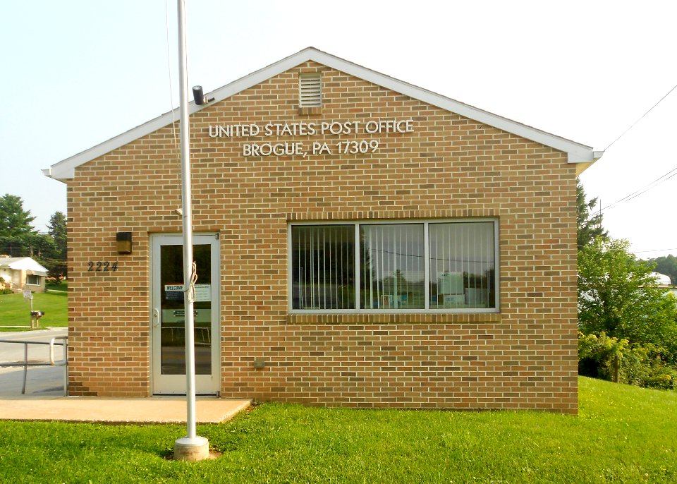 Brogue Post Office 17309 Chanceford twp, York Co PA