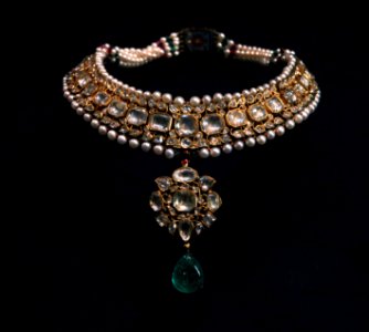 British Museum The Islamic world Necklace Kundan India 21022019 7703
