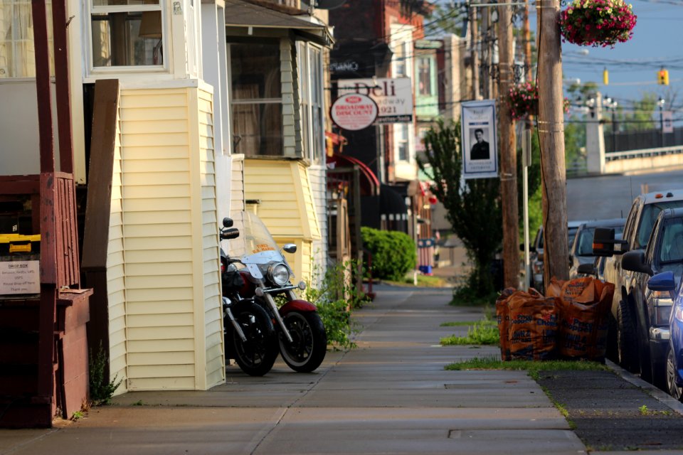 Broadway sidewalk in Rensselaer, New York 04