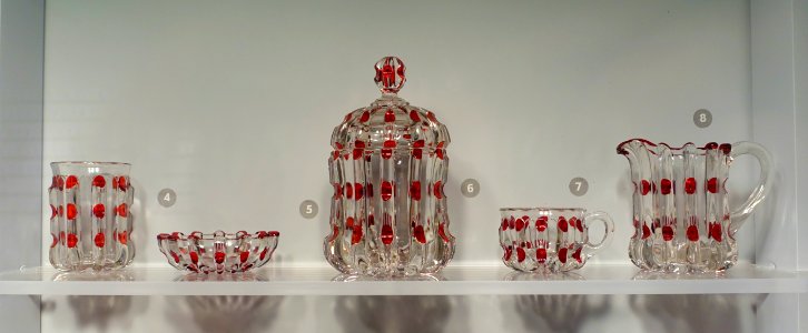Broken Column set, Portland Glass Company, United States, 1863-1873, glass - Portland Museum of Art - Portland, Maine - DSC04412