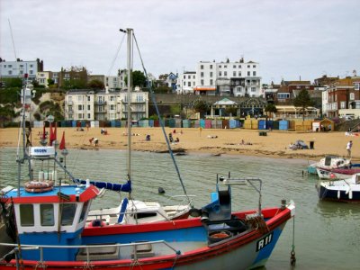 Broadstairs beach from pier photo