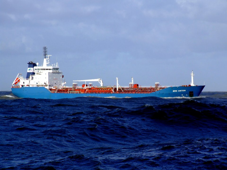 Bro Anton IMO 9150614 approaching Port of Rotterdam, Holland 21-Jan-2007