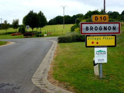 Brognon (Ardennes) city limit sign