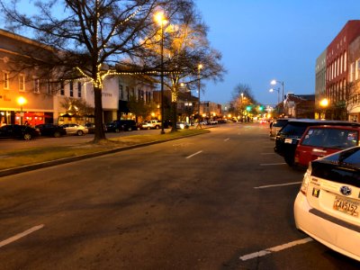Broad Street at night, Rome GA March 2018