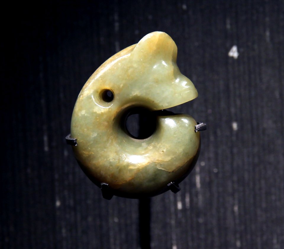 British Museum Chinese jade Neolithic period Hongshan culture Coiled dragon Pig-dragon 11022019 1393