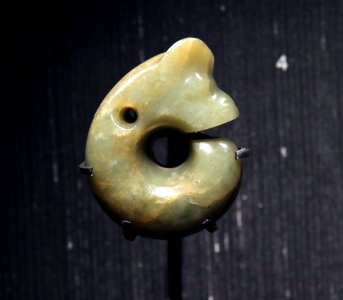 British Museum Chinese jade Neolithic period Hongshan culture Coiled dragon Pig-dragon 11022019 1393